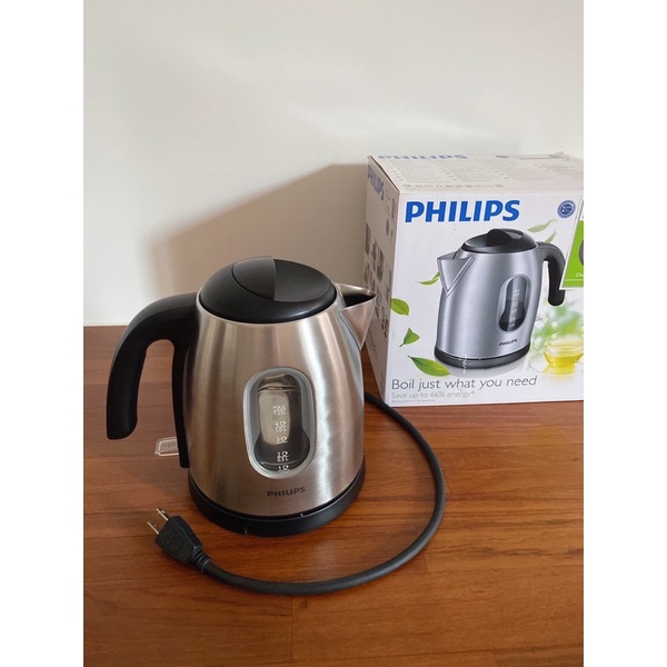 [九成新] PHILIPS 飛利浦 1.25L 不鏽鋼煮水壺/ 快煮壺/ 電動煮水器/ 型號 HD4622