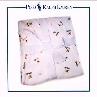 Polo Ralph Lauren 嬰兒包巾粉紅小熊🇺🇸全新正品現貨🇺🇸快速發貨/彌月禮盒/嬰幼兒/嬰兒被/包巾