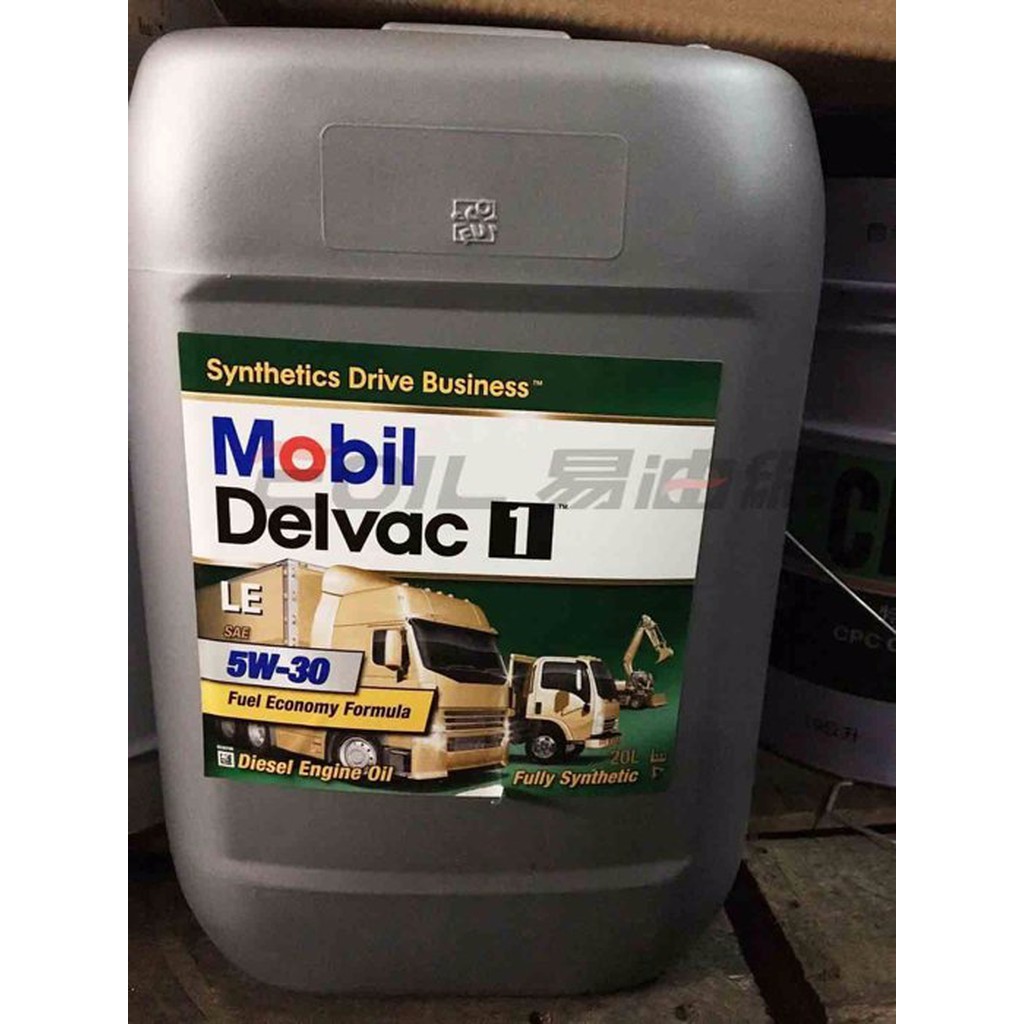 【易油網】MOBIL DELVAC 1 LE 5W30 全合成 柴油車用 機油 遊覽車 大車