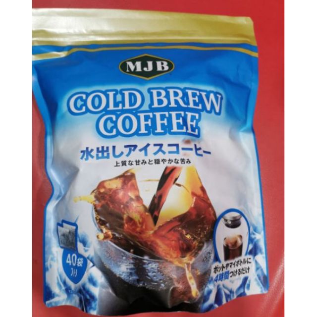 好市多代購 MJB-Clod Brew Coffee冷泡咖啡濾泡包 每包18公克*40包 冷泡咖啡