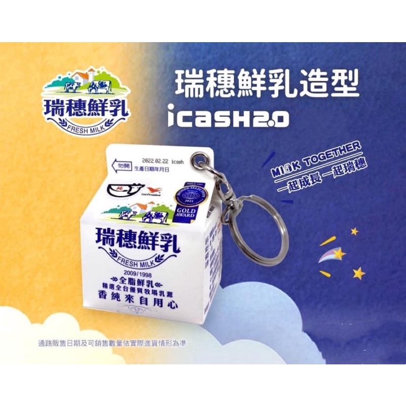 🌟全新 現貨 優惠中 瑞穗鮮乳 立體造型icash2.0