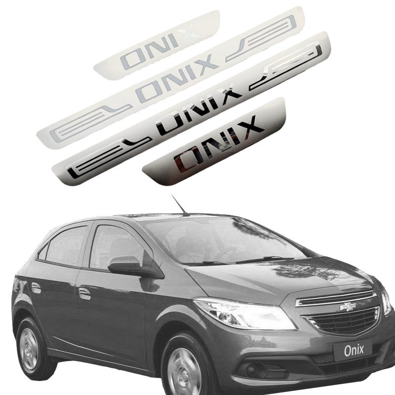 汽車貼紙 適用於雪佛蘭 新科沃茲 Onix 2016-2024 不銹鋼 門檻板 裝飾汽車配件 踏板磨損保護器