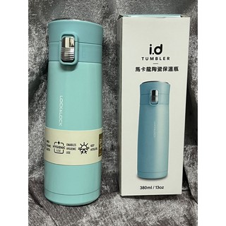 樂扣樂扣馬卡龍陶瓷彈跳保溫瓶/單色系列/380m/薄荷綠(LHC3236-MIT)
