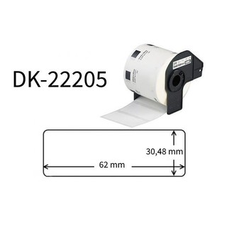 DK-22205 兄弟牌標籤貼紙 62mm*30.5M Brother標籤帶 62mmx30.5米 10卷(含運未稅)