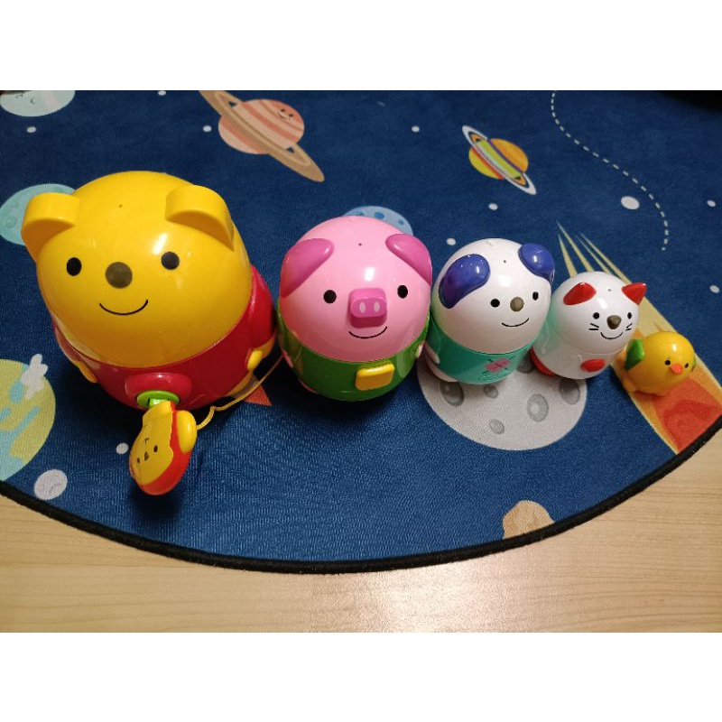 🔥🔥絕版🔥🔥Combi 知育玩具小熊俄羅斯娃娃疊疊樂組