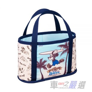 車之嚴選 cars go 汽車用品【PH-165】日本NAPOLEX Disney 米奇/米妮/維尼 帆布後座置物袋 手