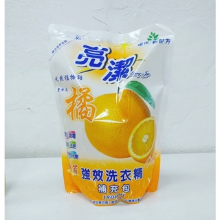 （綠色小舖）亮潔無患子濃縮洗衣精柑橘強效洗衣精1800ml