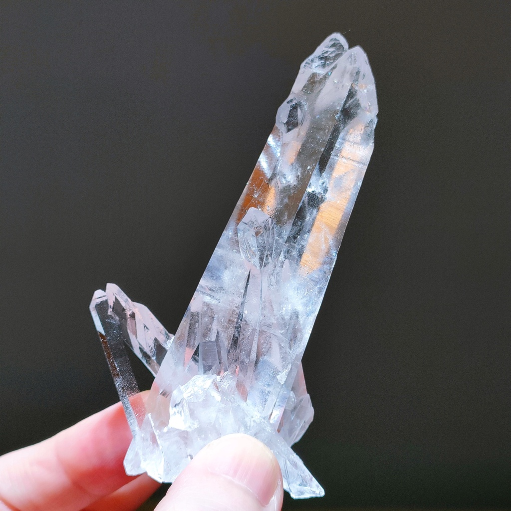 【永恆之光礦石】水晶魔法棒 激光柱 雷射激光柱 種子水晶 晶中晶 藍針 哥倫比亞水晶 (哥雷倫比亞水晶7號)