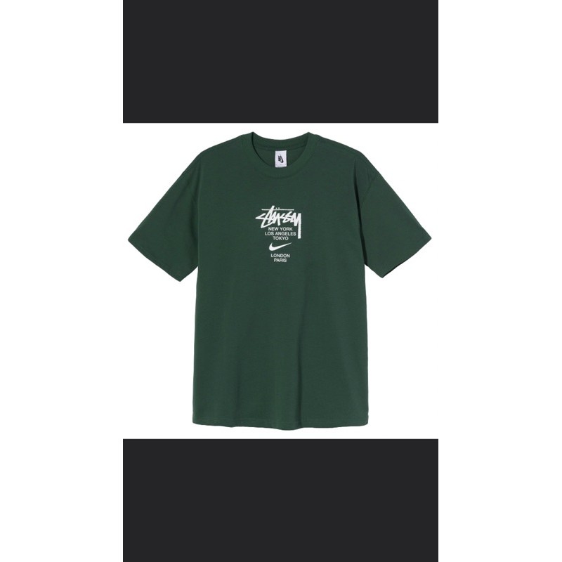 Nike x Stussy  T-Shirt Green 短袖 L 綠色 現貨