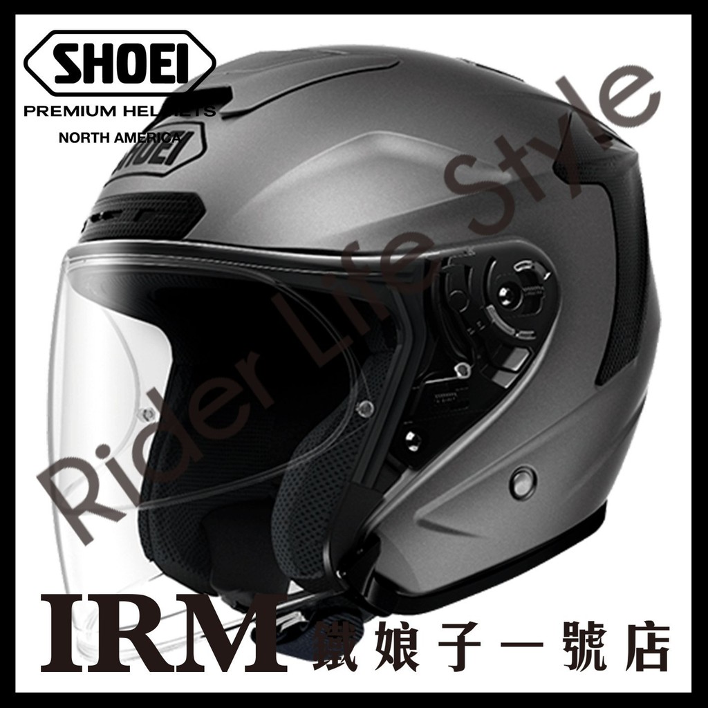 【鐵娘子一號店】公司貨 日本 SHOEI J-FORCE IV J-FORCE4 3/4罩 安全帽 素色 消光灰