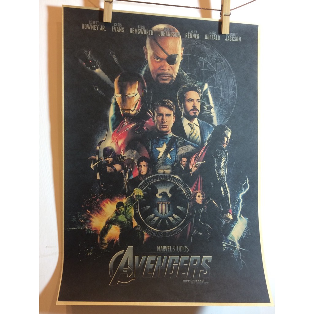 復仇者聯盟 Avengers 超級英雄˙漫威 DC正義聯盟 牛皮紙海報 復古海報 限量