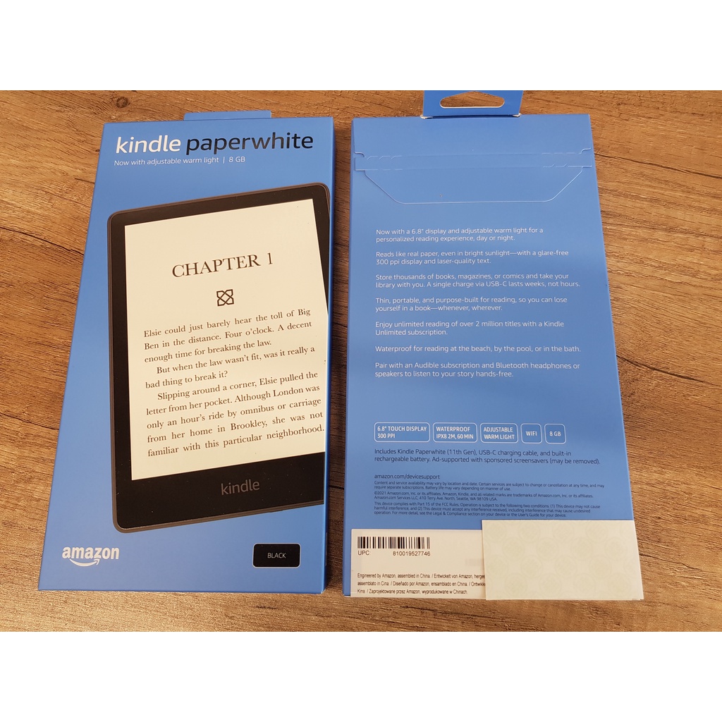 美版在台現貨Amazon Kindle Paperwhite 5 防水第11代Wifi 有廣告版8G ...