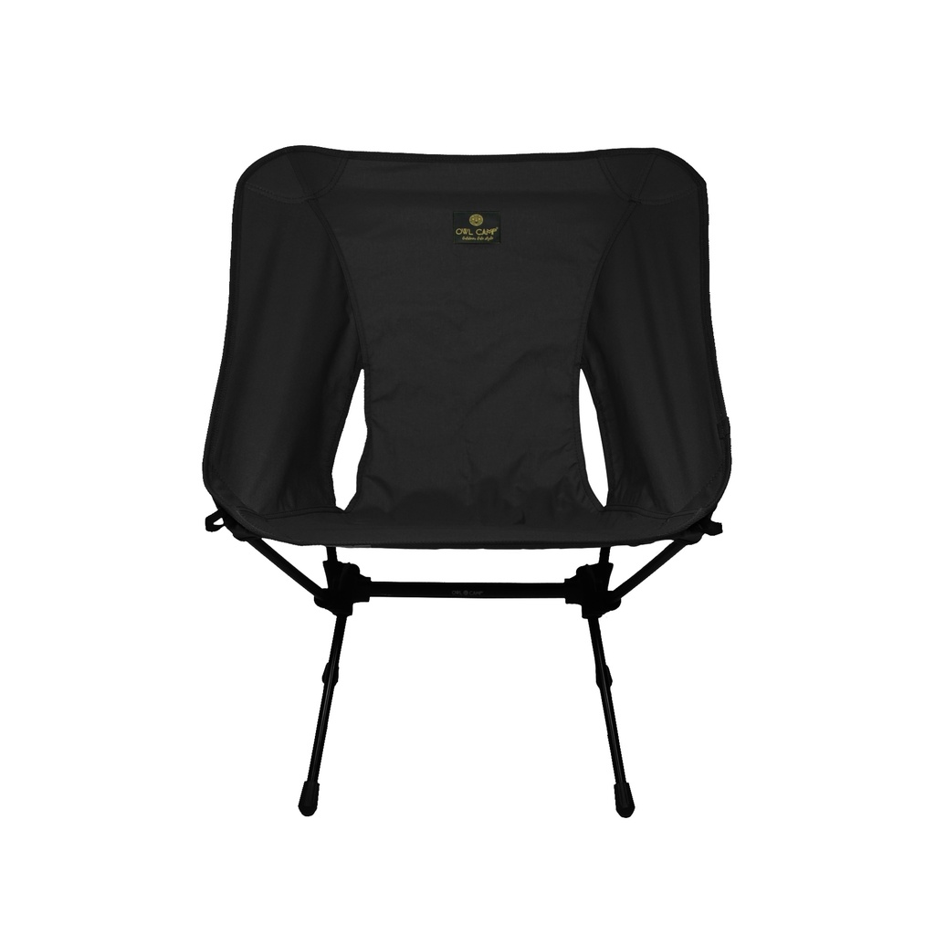 【OWL CAMP】黑色標準椅【舊款】 露營椅 折疊椅 摺疊椅 戶外椅 釣魚椅 野營椅 月亮椅 休閒椅