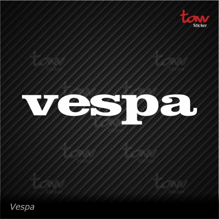 Vespa 標誌切割貼紙玻璃貼紙汽車摩托車頭盔 Piaggio 白色