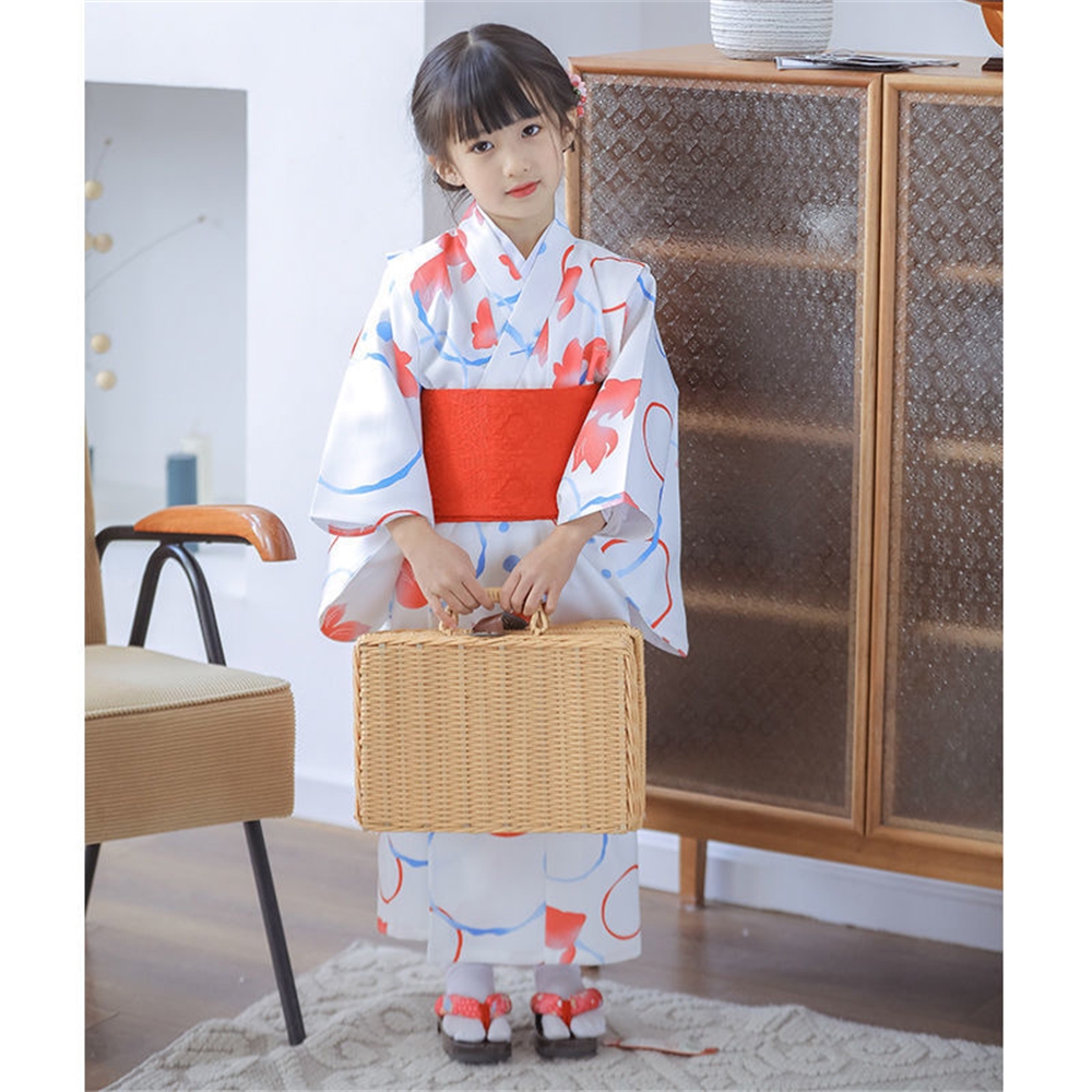 兒童和服 和服浴衣 和風 童裝 日本兒童和服日式浴衣女童連衣裙演出服中國風小金魚秋冬抗皺免熨 表演服裝 Cos 男童 女 蝦皮購物