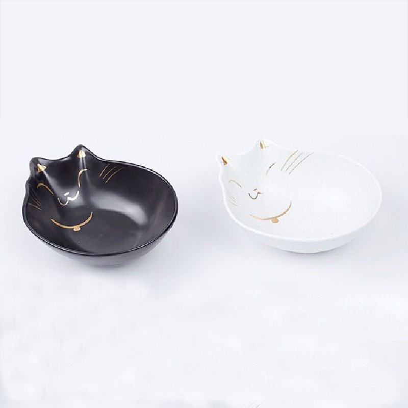 貓肥預購 日系描金招財貓碗貓食碗寵物碗陶瓷碗扁臉貓碗寵物食器小型犬幼犬食器零食碗 蝦皮mall Line購物