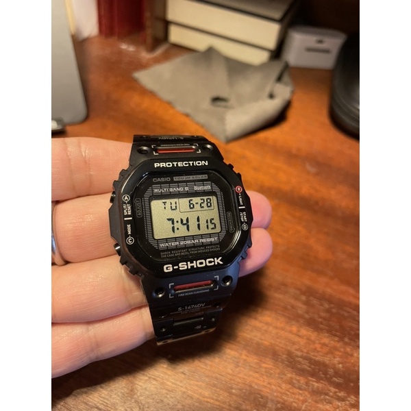 CASIO GSHOCK DW5600E 完整改裝 B5000TVA 鈦合金錶殼錶帶（非不鏽鋼款） 二手