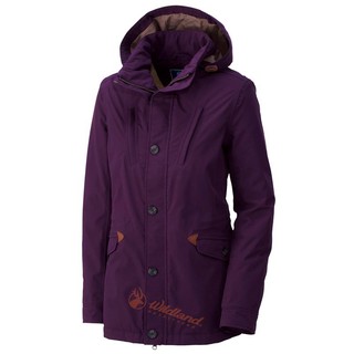 【Wildland 荒野】女款單件式防水PRIMALOFT保暖外套 0A32991-21紫紅色/雪衣/衝鋒衣/野雁戶外