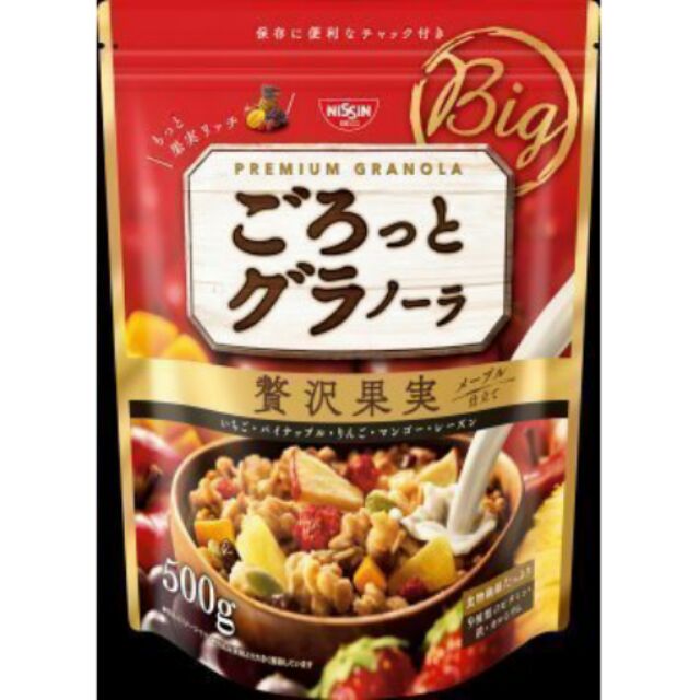 (保留 給ejovul3)日清豪華版水果穀物麥片500g大包裝 Nissin新口味 超值包