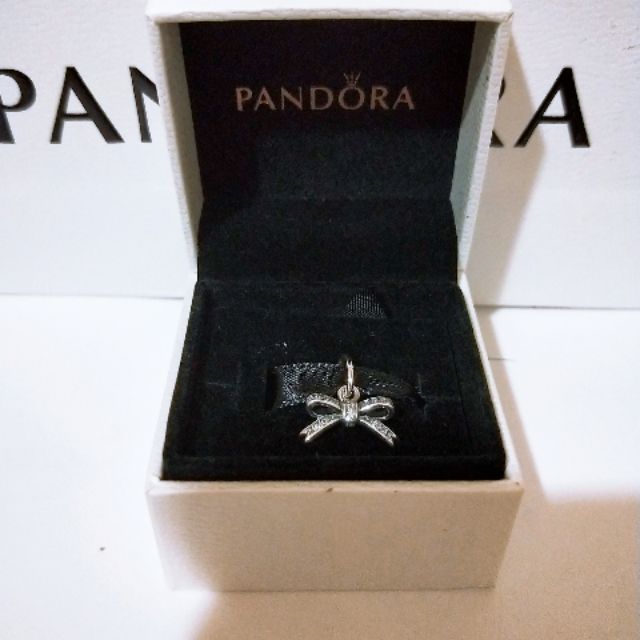 Pandora 純銀 正貨 蝴蝶結 吊飾 墜飾 項鏈 手鍊 潘朵拉