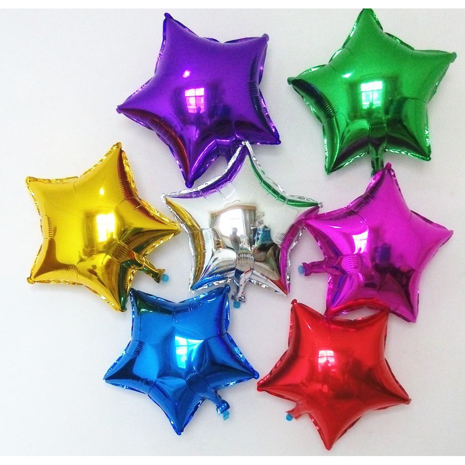 【CHL】派對必備 慶祝 驚喜 派對裝飾 10吋 鋁膜氣球 星星 造型氣球 星星氣球 裝飾氣球