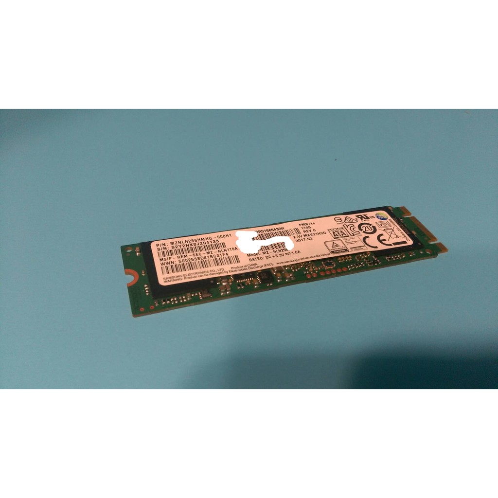 Samsung PM871a SSD 256GB M2 硬碟