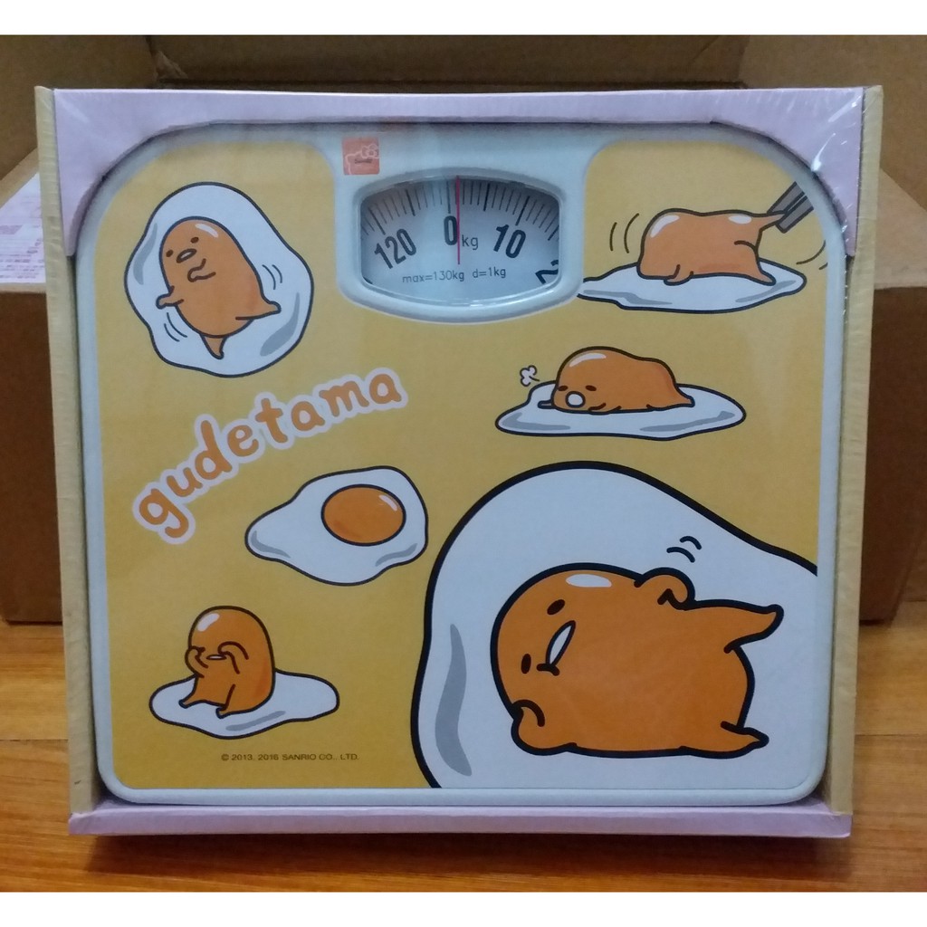 現貨 正版 GUDETAMA 蛋黃哥 指針式體重計 體重機 三麗鷗授權 Sanrio