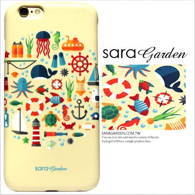 客製化 手機殼 iPhone 7【多款手機型號提供】插畫 浪漫 海洋風 動物 保護殼 G060 Sara Garden