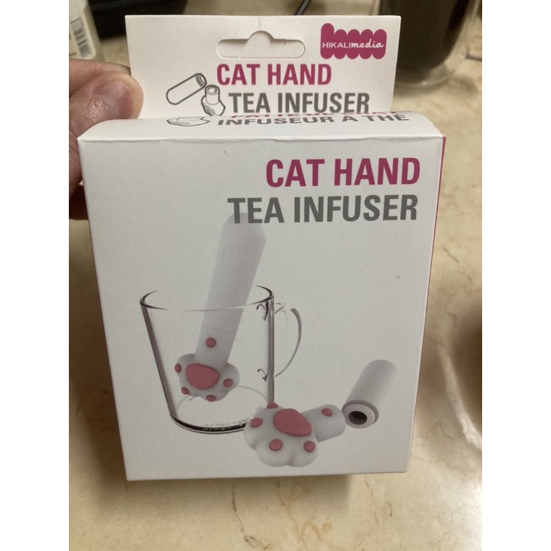 （全新已拆封未使用）【Hikalimedia】Cat Hand 貓手造型矽膠泡茶器