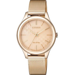 【CITIZEN 星辰】Lady's系列 時尚米蘭風優雅光動能腕錶 EM0503-83X 現代鐘錶
