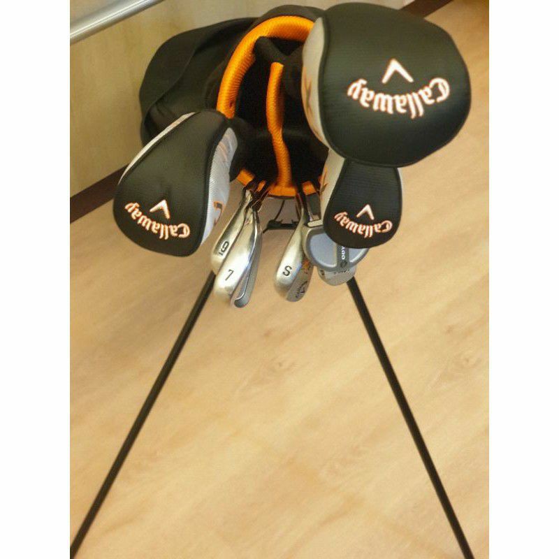 Callaway Xj Junior Hot 9 12歲橘色男童高爾夫球桿組 二手球組 蝦皮購物