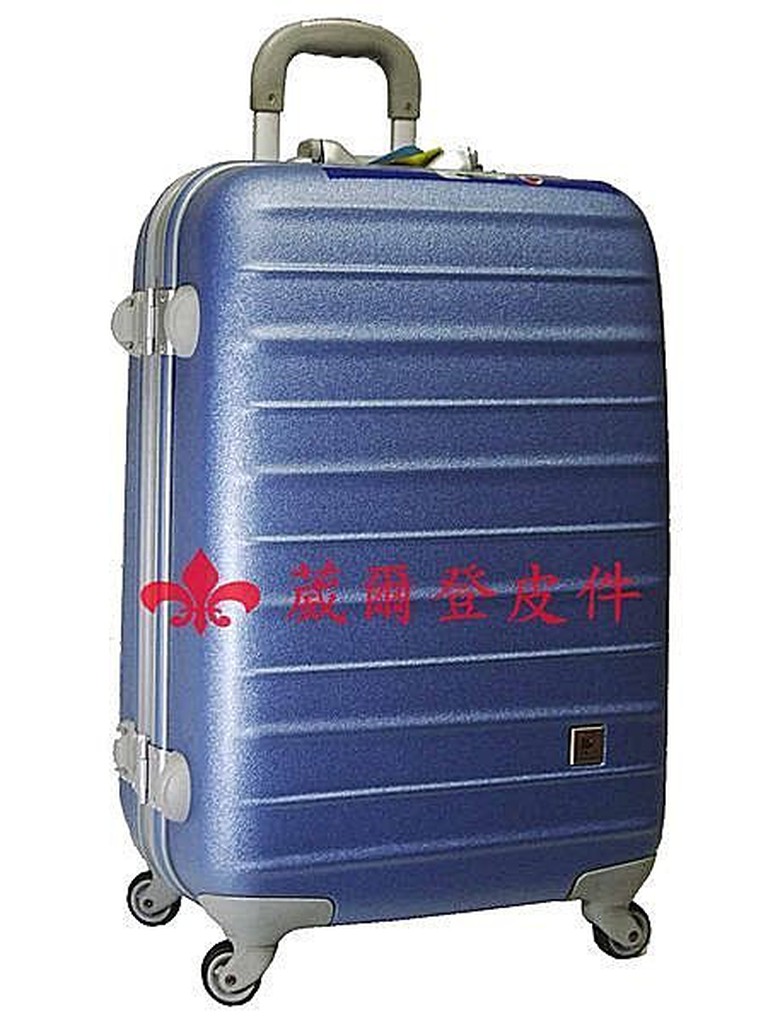 《葳爾登》英國LK360度旋轉ABS25吋防水頂級旅行箱，行李箱鋁合金硬框架登機箱25吋8235藍色