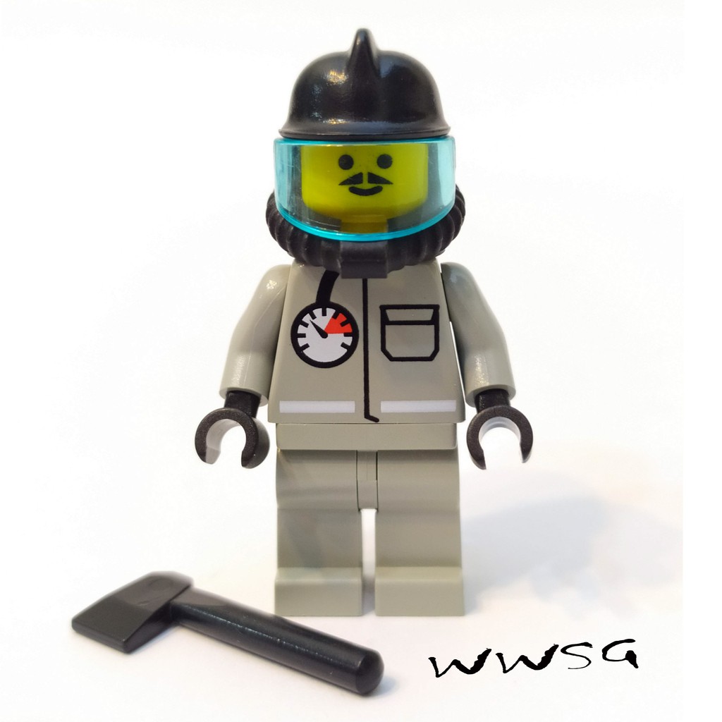 ☢️玩物喪志 1995年代 LEGO樂高 絕版太空梭消防員 (二手磚散磚科技武器配件零件盒組4211016代警察人偶包