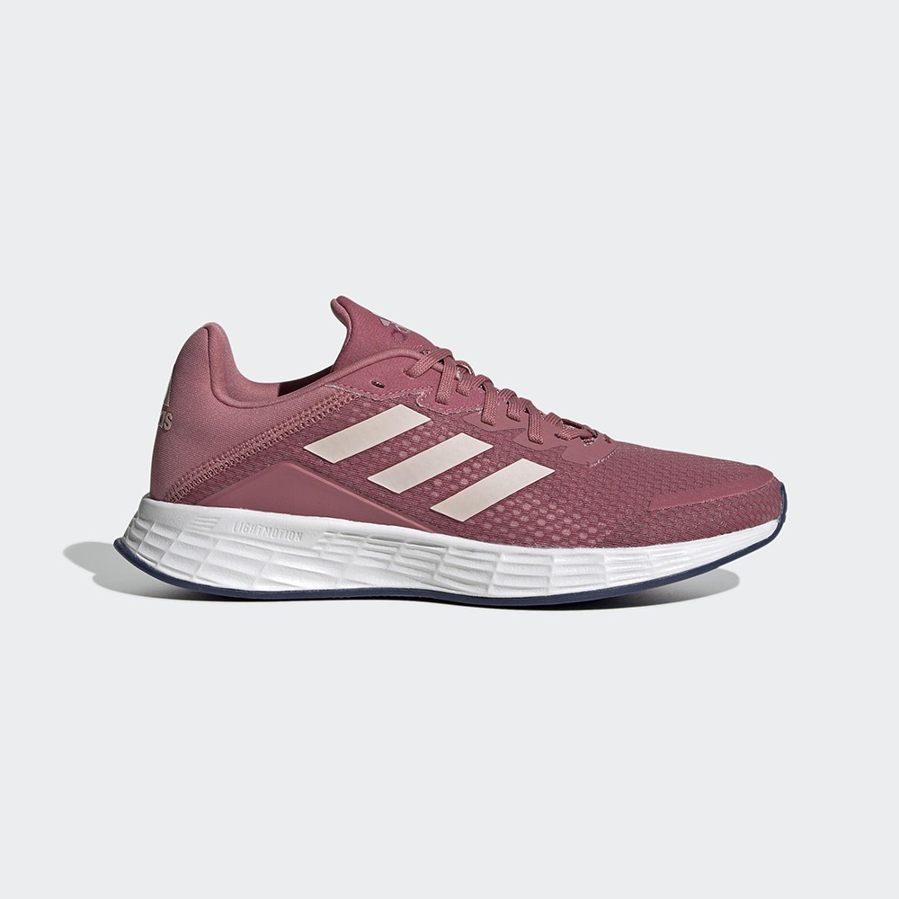 Adidas DURAMO SL 女款紫粉色透氣網布運動慢跑鞋-NO.FW7402