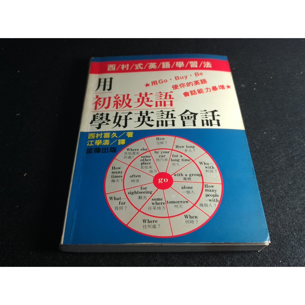掛著賣書舖 用初級英語學好英語會話 笛藤出版 西村喜久 江學濤 微泛黃 蝦皮購物