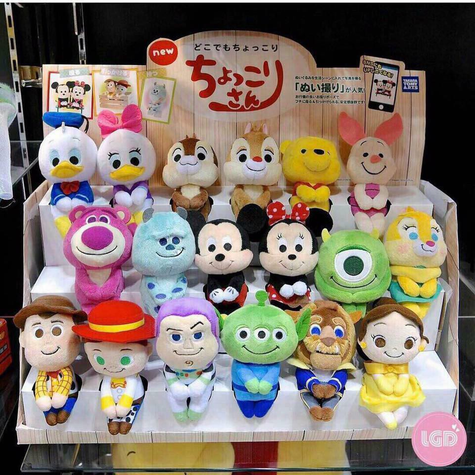日本購入 迪士尼 坐姿布偶 坐姿娃娃 Takara Tomy T-ARTS
