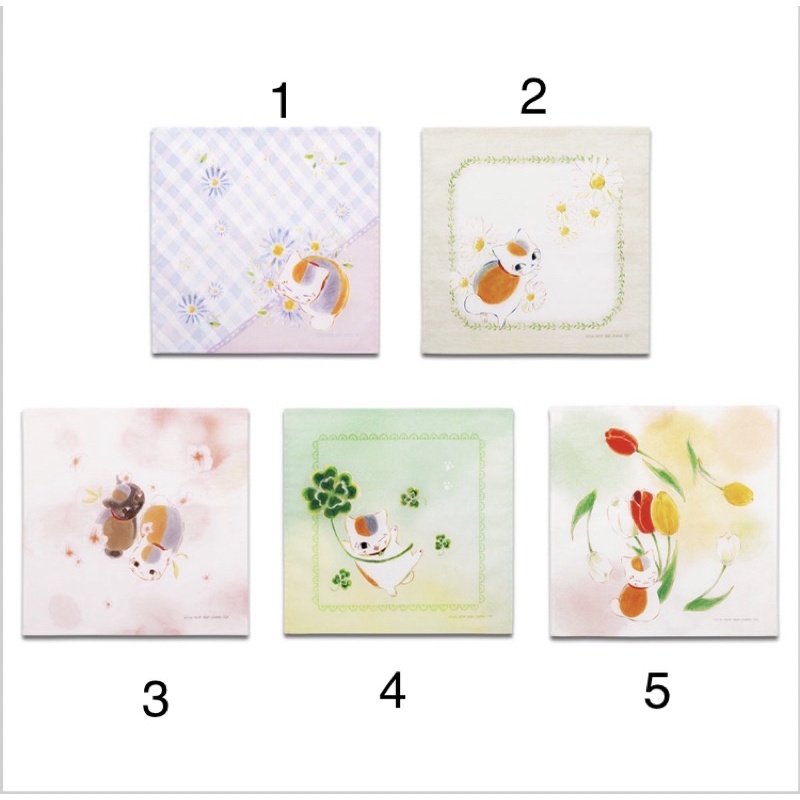 ❤️滿100出貨，看描述❤️夏目友人帳 與貓咪老師一起識花 周邊 一番賞 方巾 絲巾 貓咪老師 周邊