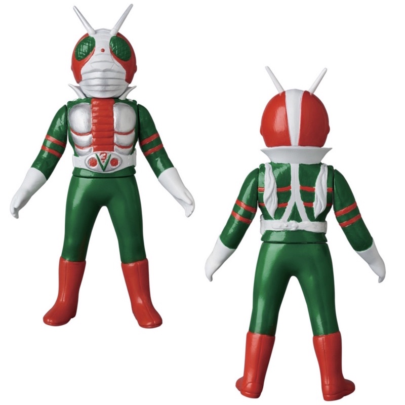 [現貨]MEDICOM TOY 仮面ライダー 假面騎士 V3 東映 幪面超人 中尺寸 塘膠 SOFUBI 日本製