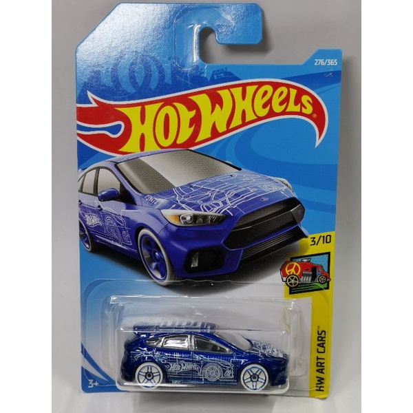 風火輪 276 Hotwheels Ford Focus RS 藍色 彩繪 全新未拆