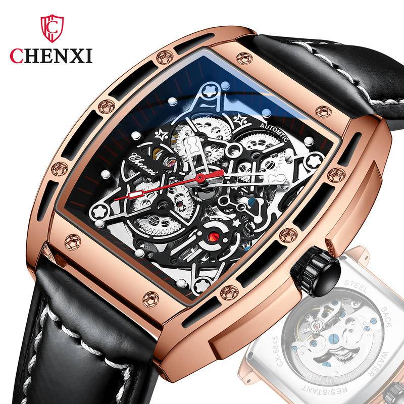 【飾碧得】CHENXI新款手錶男機械鏤空機械錶全自動手錶8865