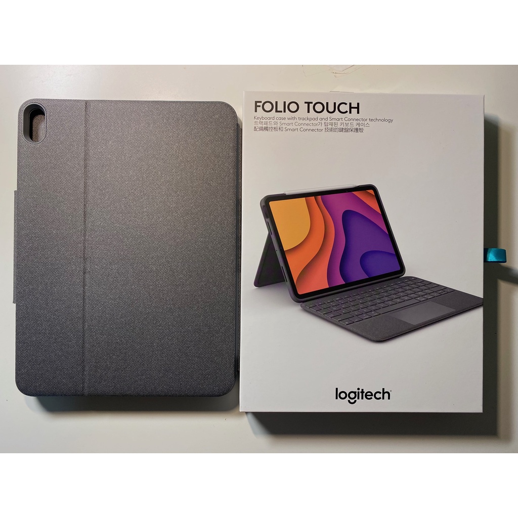 Logitech Folio Touch 鍵盤保護殼具備觸控式軌跡板 (適用於 iPad Air 第 4 代) 9 成新