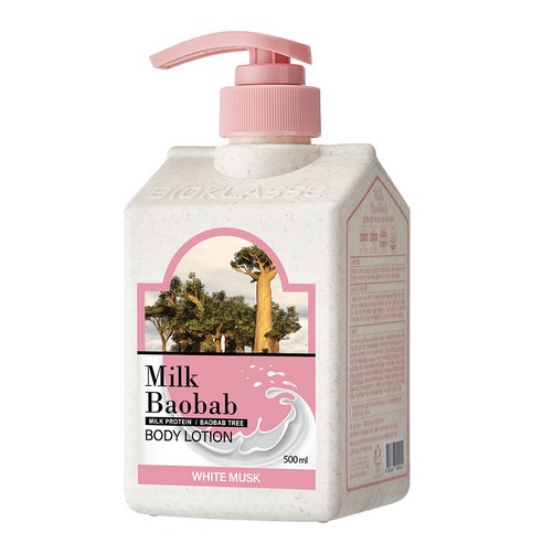 KOREA 牛奶猴麵包樹白麝香香體潤膚露，500ml，1 片
