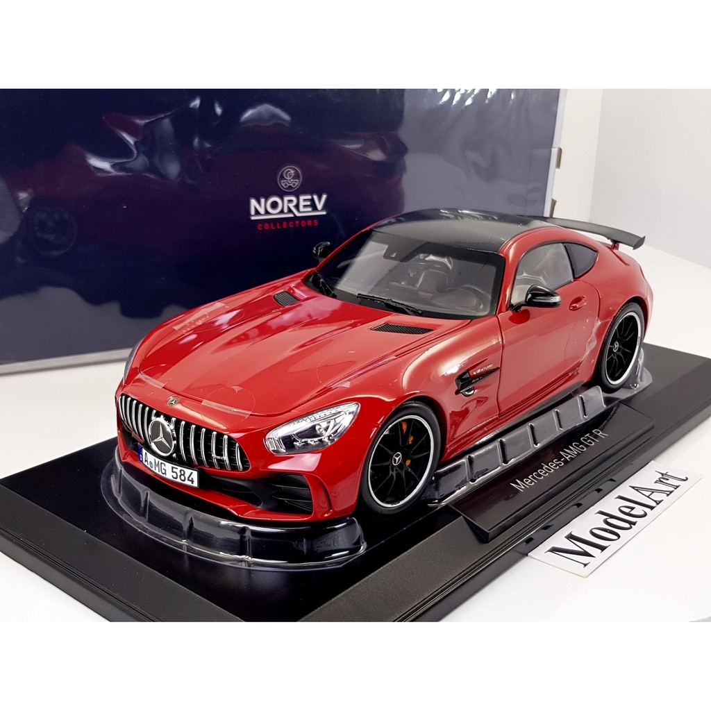 【模型車藝】1/18 Norev Mercedes-Benz AMG GT R 2017紅 合金可開【原廠特賣】