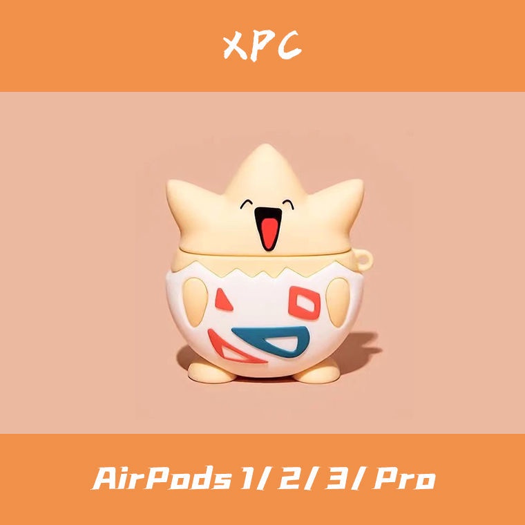 AirPods 保護套 可愛卡通 波克比 airpods保護套2蘋果無線藍牙AirPods Pro3代耳機殼