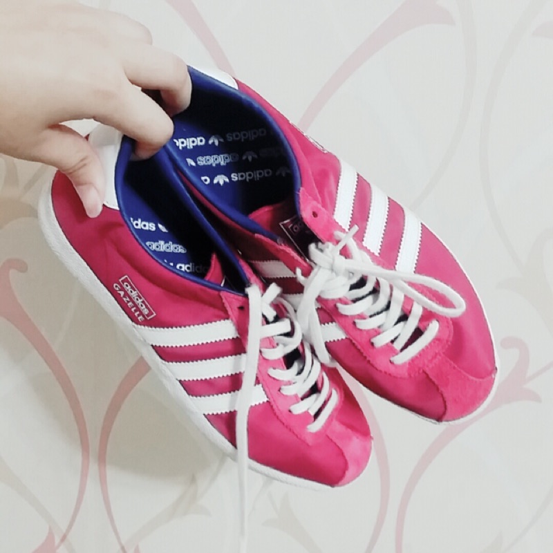 Adidas originals gazelle 粉紫色 8成新