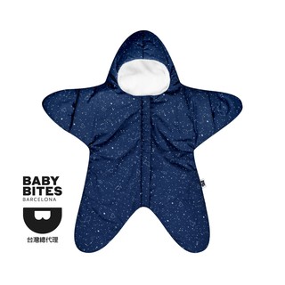 『BabyBites』西班牙鯊魚咬一口 嬰幼兒睡袋-午夜藍小海星 防踢被 / 寶寶棉被 / 睡袋