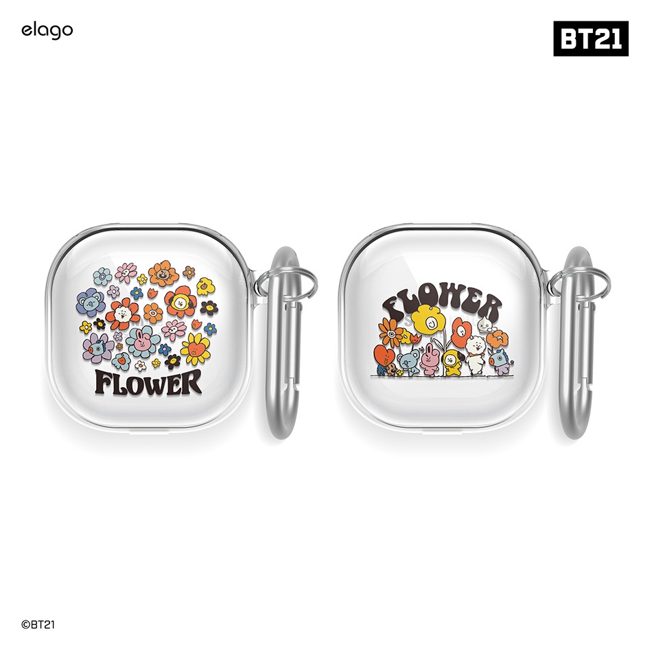 [elago] BT21 FLOWER 三星 Galaxy Buds 保護殼(適用 Buds 2/ Live/ Pro)