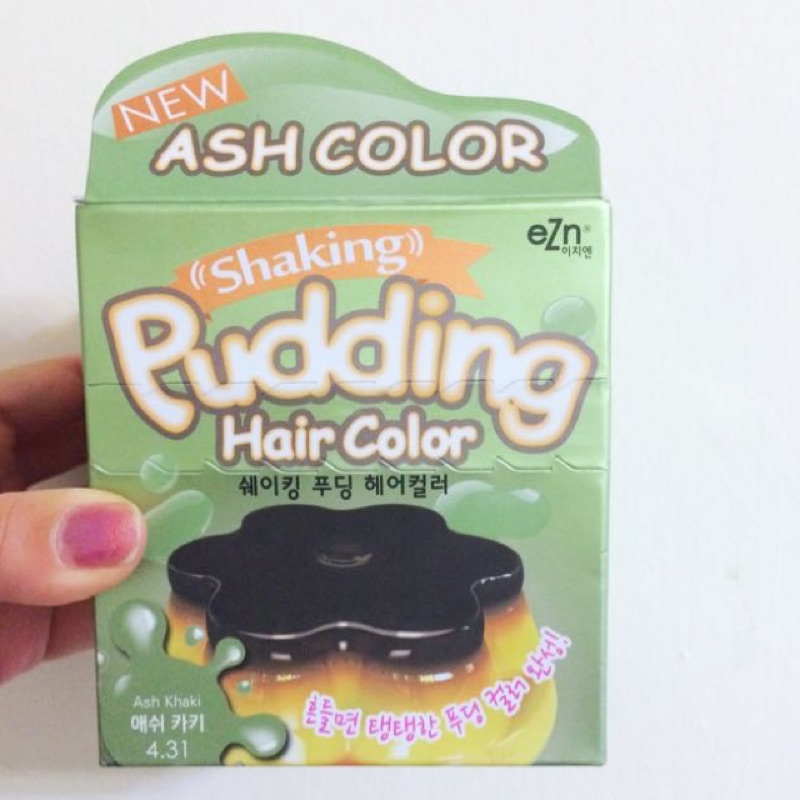 韓國購入🇰🇷 染髮劑 4.31 綠色 Shaking Pudding Hair Color