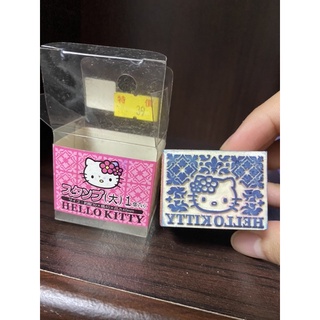 hello kitty木頭方形印章 二手