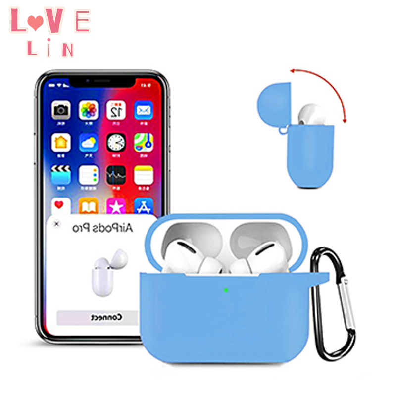 【Lovelin】適用airpods 1/2代通用3代掛鉤矽膠套蘋果無線藍牙耳機充電盒保護套防摔收納套盒